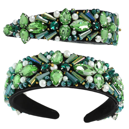 Glam Crystal Gemstone Embellished Headband