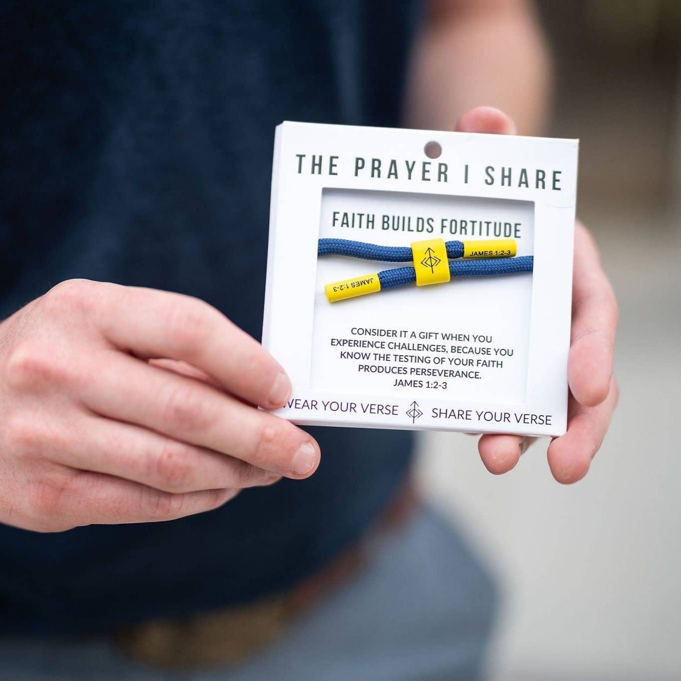 FAITH BUILDS FORTITUDE Cord Bracelet | Christian Athletes