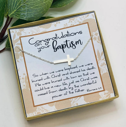 Baptism Keepsake Necklace for Girls