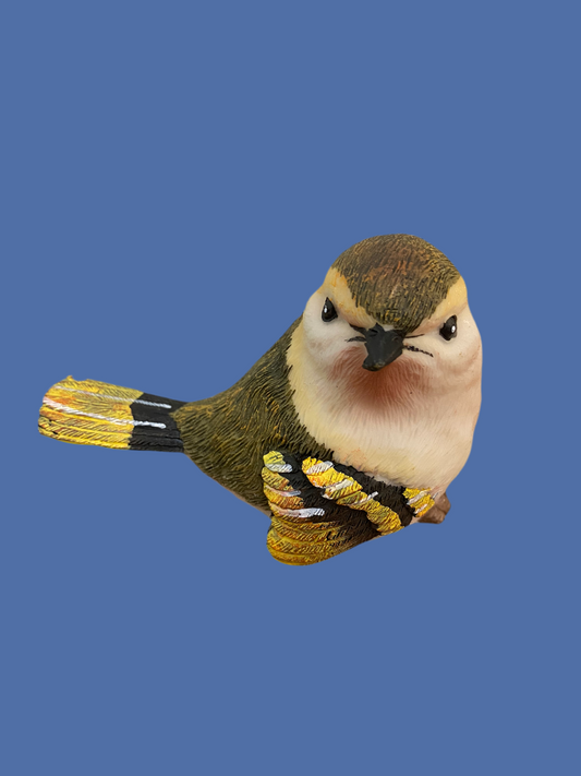 Side-Facing Large Resin Finch Home Decor