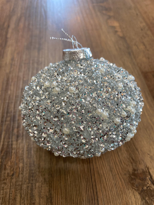 Glass Beaded Christmas Ornament