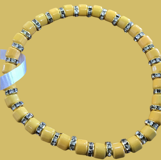 Enamel mango bracelet