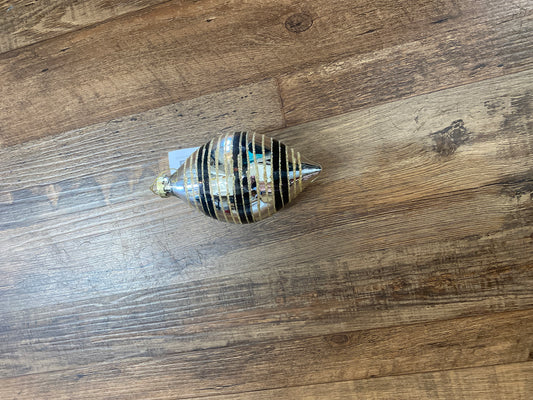 Glass Ornament With Sequins