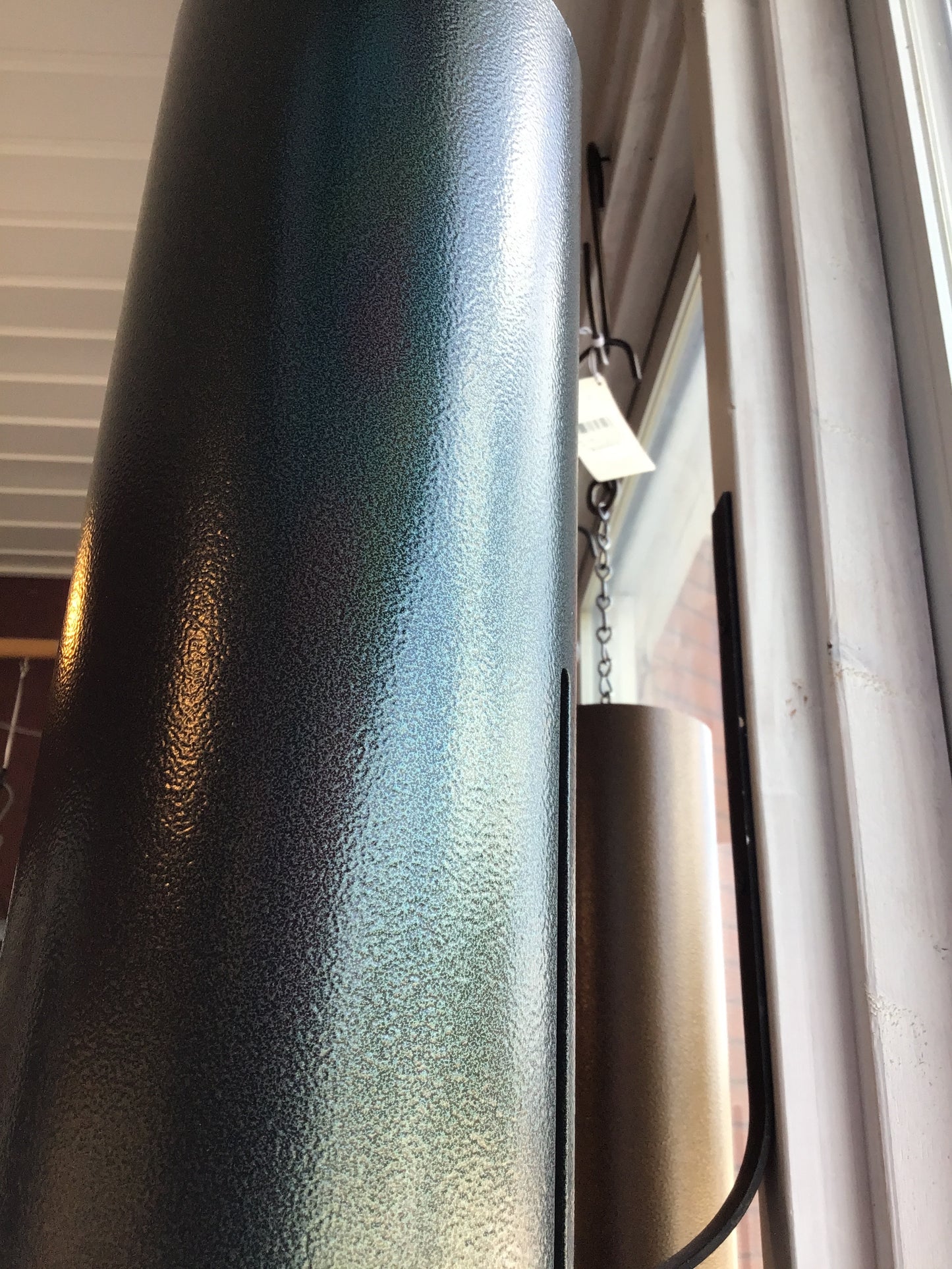 Large cylinder green fleck memorial chime