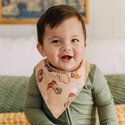 4 Pack Baby Bandana Bibs - Boone
