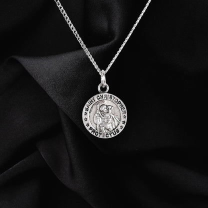 NK-PWT ST CHRISTOPHER-18" CH 8/16" MEDALLION