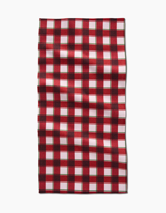 Jingle Plaid Bar Towel