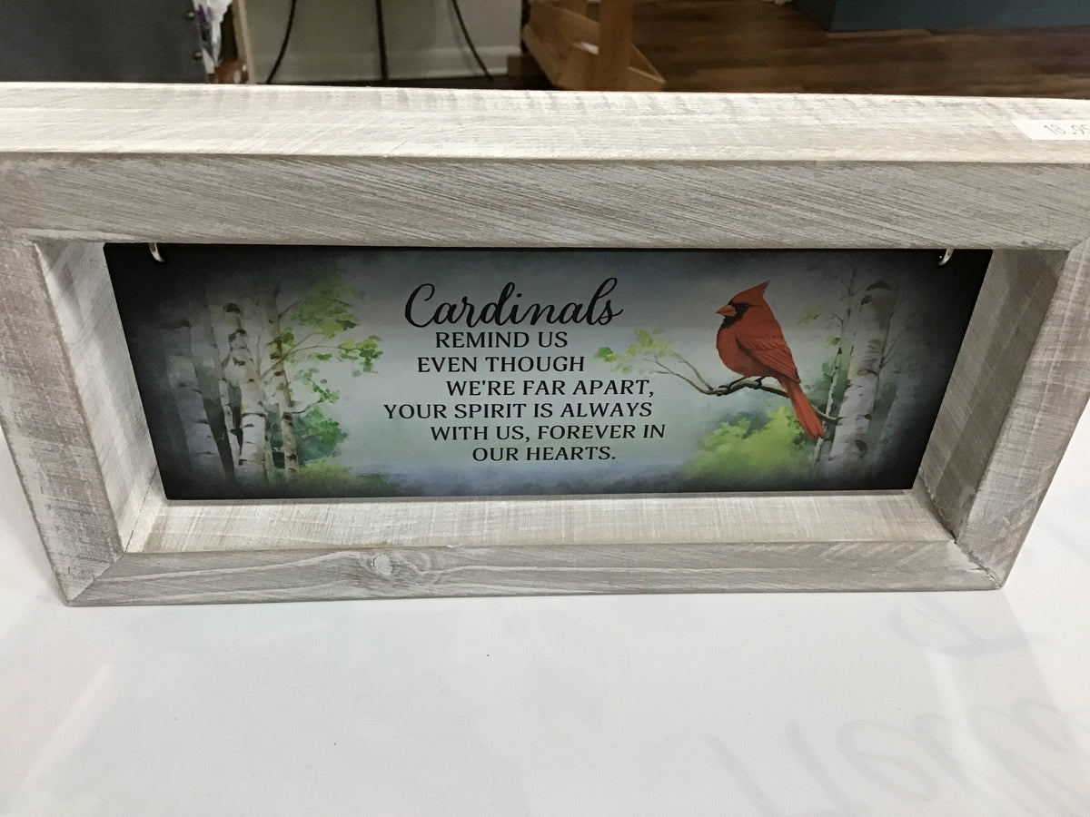 Shelf sitter memorial cardinal