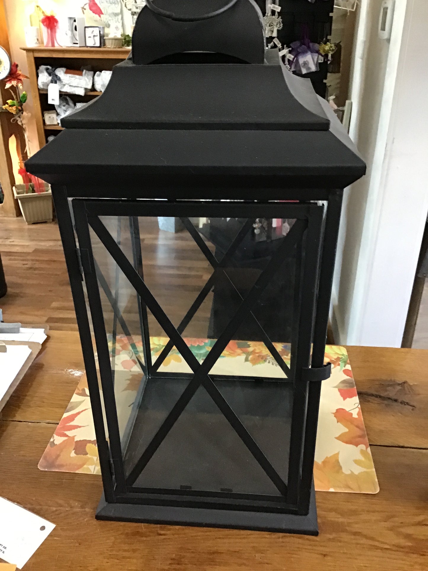 Extra Large metal lantern black