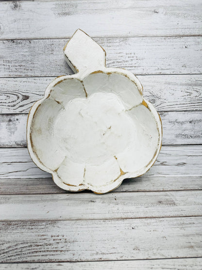 Pumpkin Dough Bowl Candle Ready 