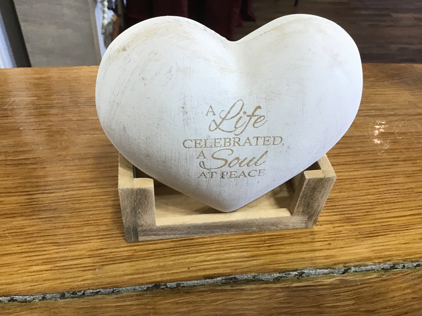 Memorial wood 3d heat life celebrated a soul at peace