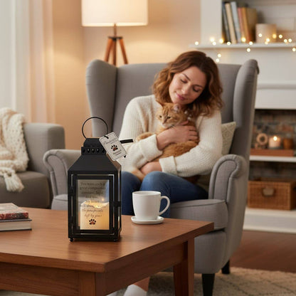 Pawprints Left By You Memorial Pet Loss  Lantern 6068