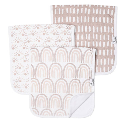 3 Pack Premium Burp Cloths - Bliss