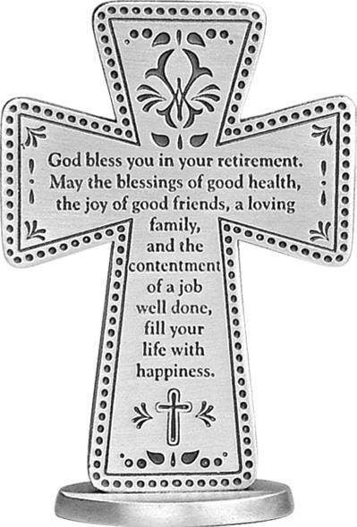 Standing Message Cross for Retirement