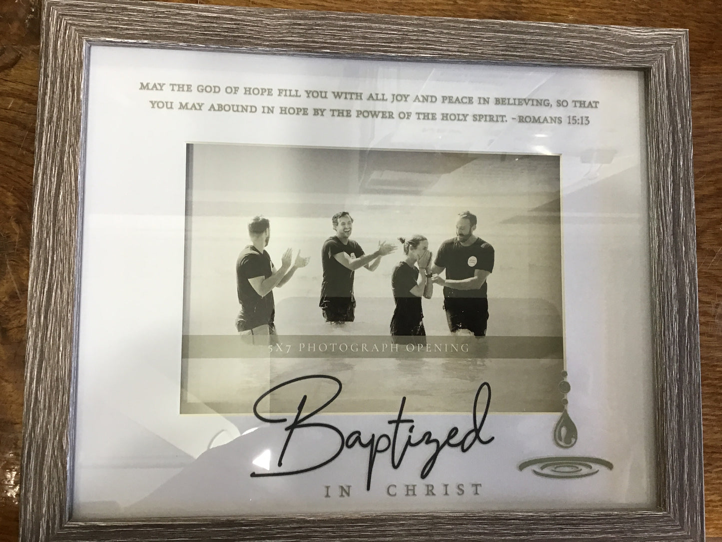 Framed wall photo baptized