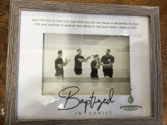 Framed wall photo baptized