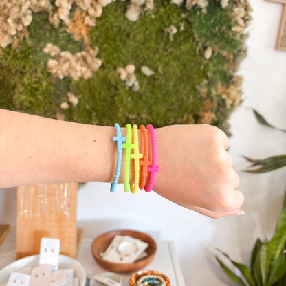 Silicone Cross Bracelets