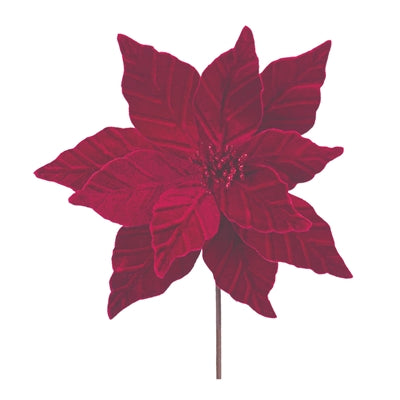Poinsettia Stem - Red