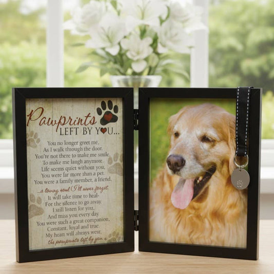 Pawprints Left By You Pet Memorial Frame for  Dog 6070