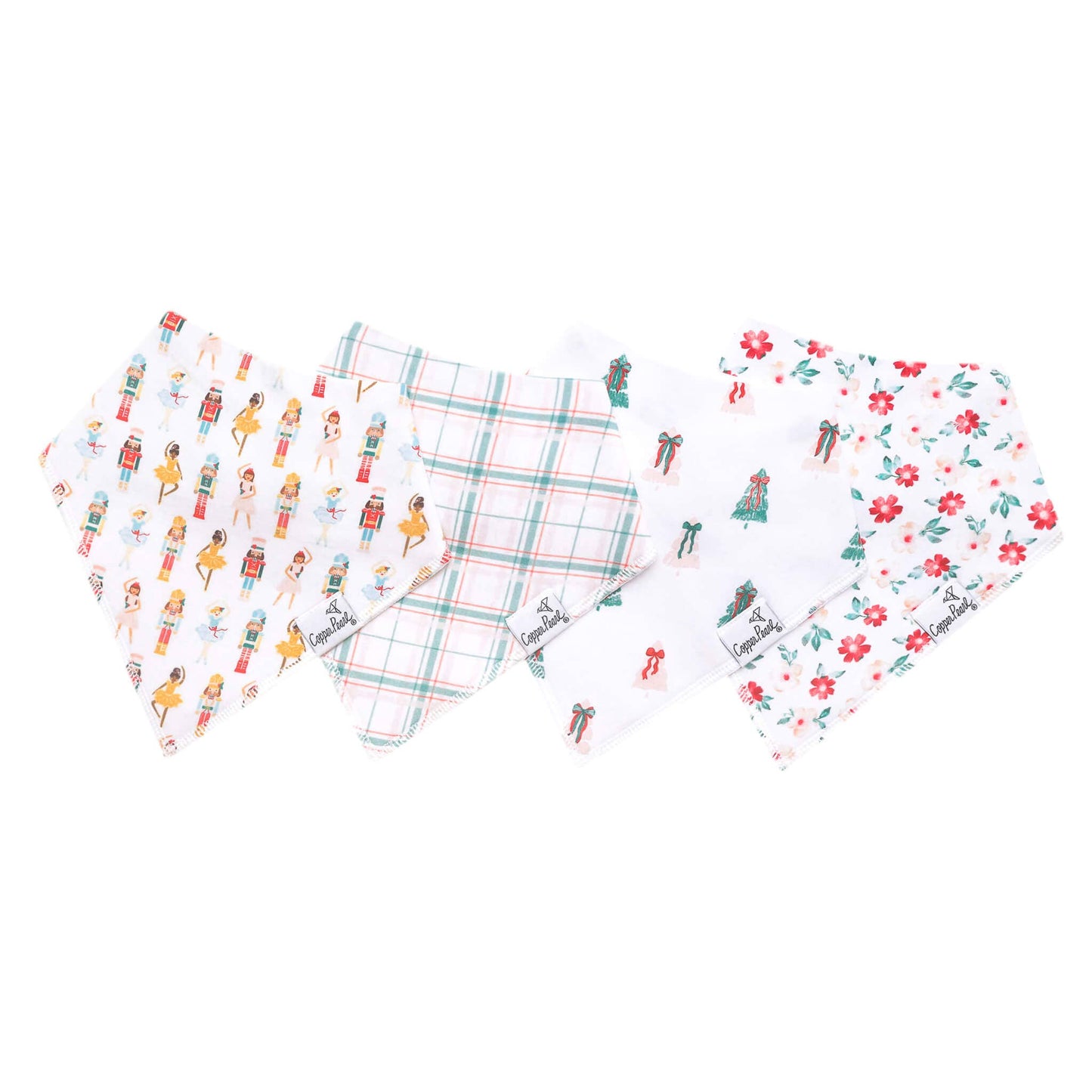 4 Pack Baby Bandana Bibs - Juliet