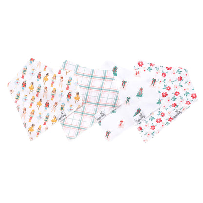 4 Pack Baby Bandana Bibs - Juliet