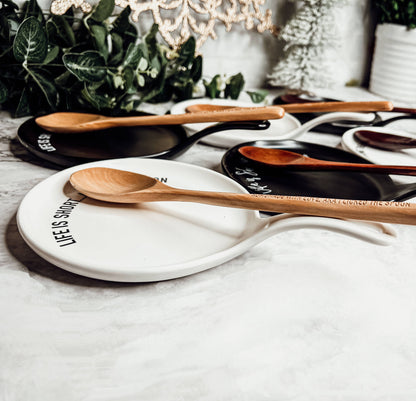 NEW Larger Spoon Rests & Wooden Spoon Set, Kitchen Gifts