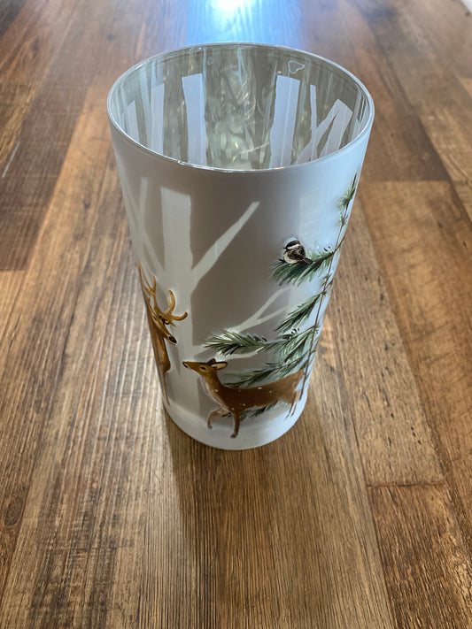 Deer In Forest Lasercut Lighted Glass