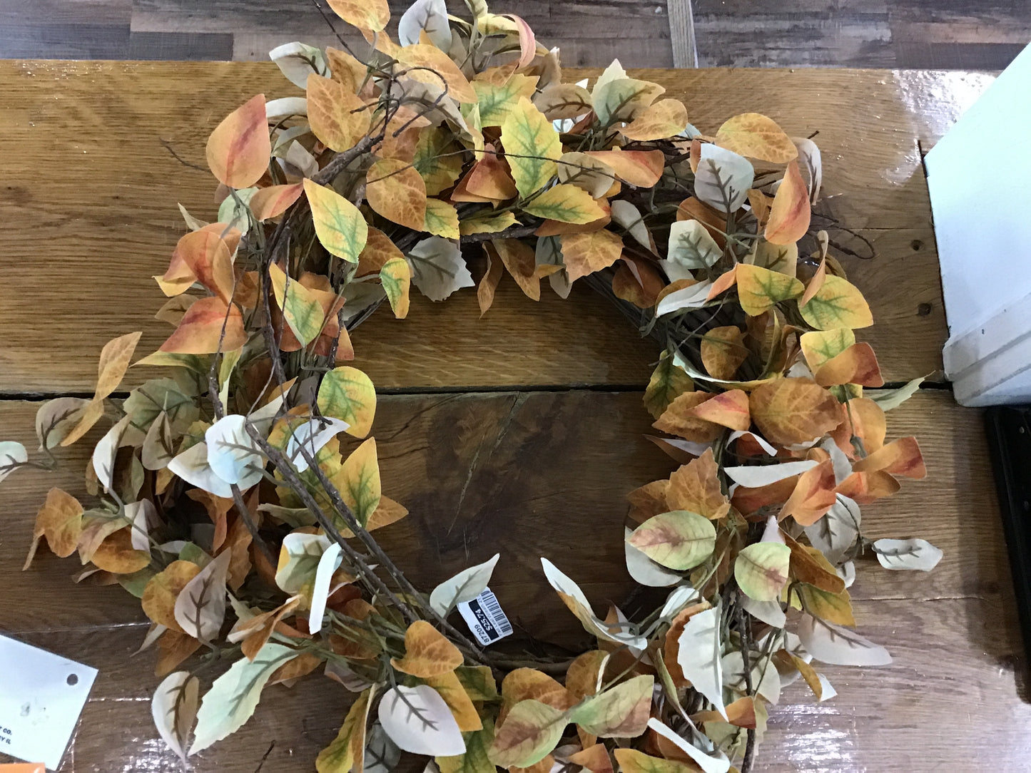 Fall leaf wreath
