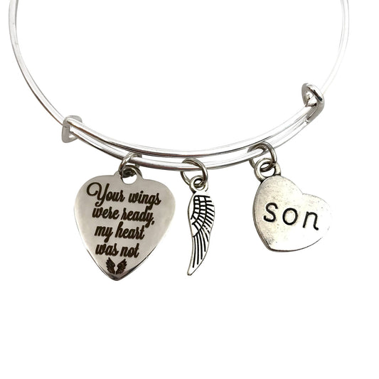Loss of Son Remembrance Memorial Jewelry, Sympathy Gift