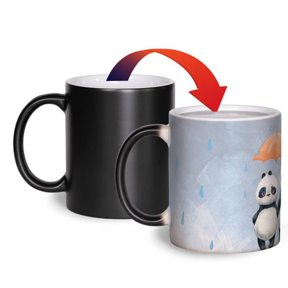 Matte Color Changing Mug - Panda Friends