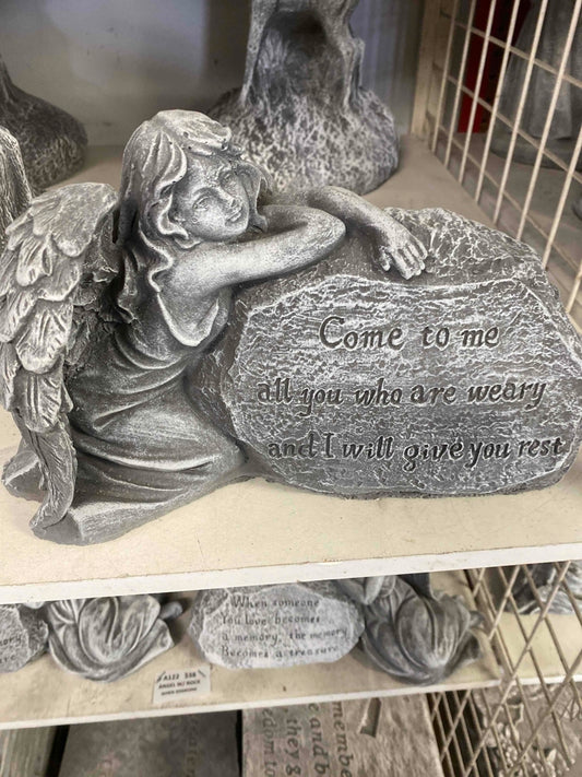 Angel W/Rock 6"  Come to Me