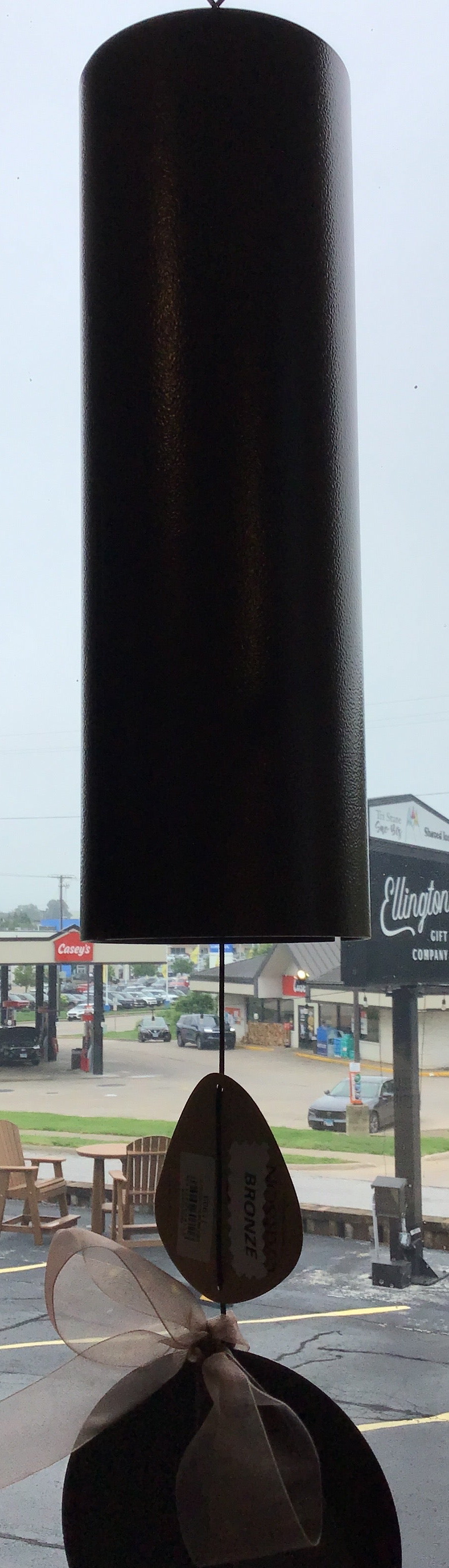 Bronze large cylinder memorial chime ( no words)
