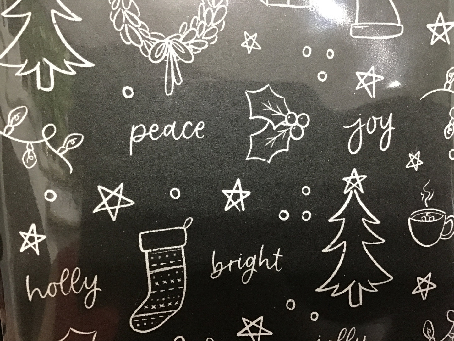 Christmas card blanket inside
