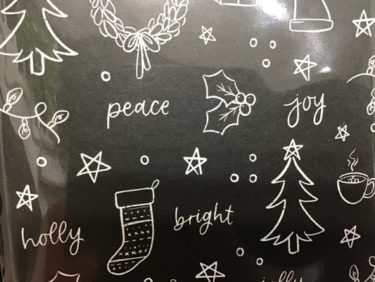 Christmas card blanket inside