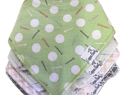 Copper Pearl Bandana Bib Set