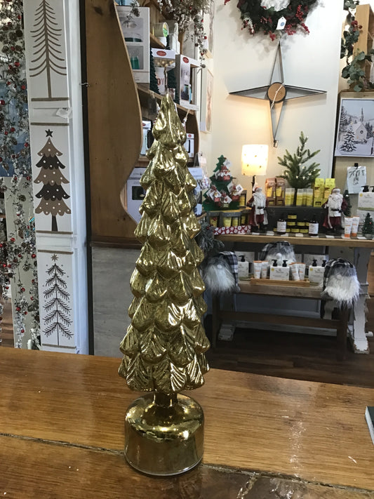 Green gold tree large