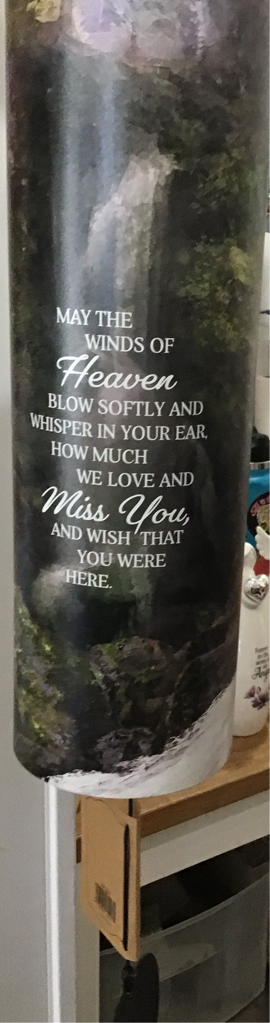 Large cylinder 36 inch windchime memorial