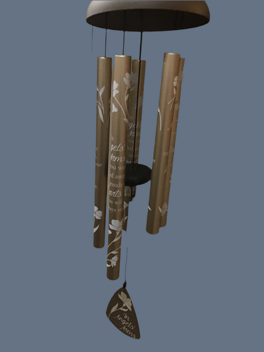Angels arms bronze windchime