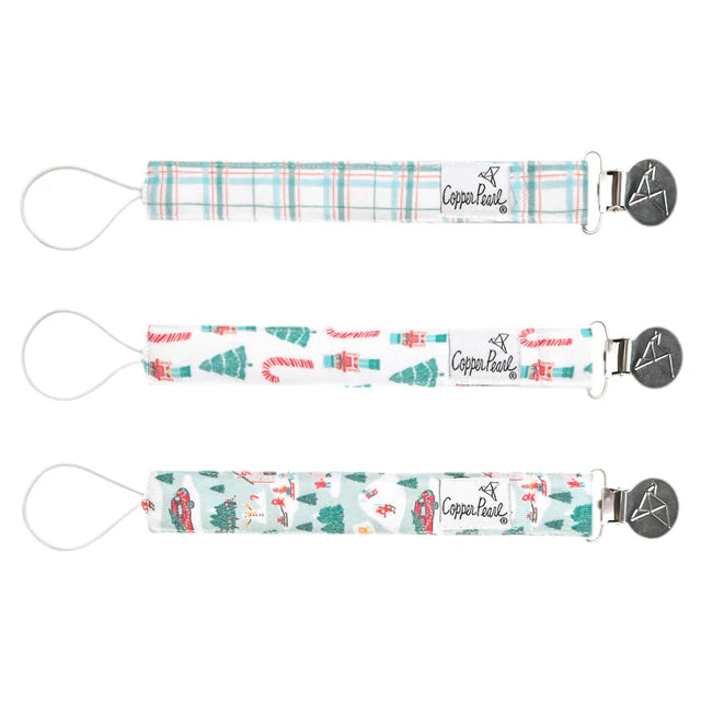 Christmas binky clips