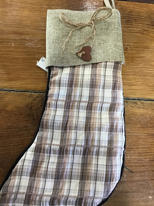 Plaid stocking