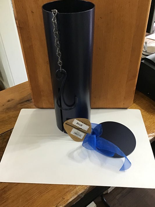 Memorial large cylinder blue ( no words )windchime