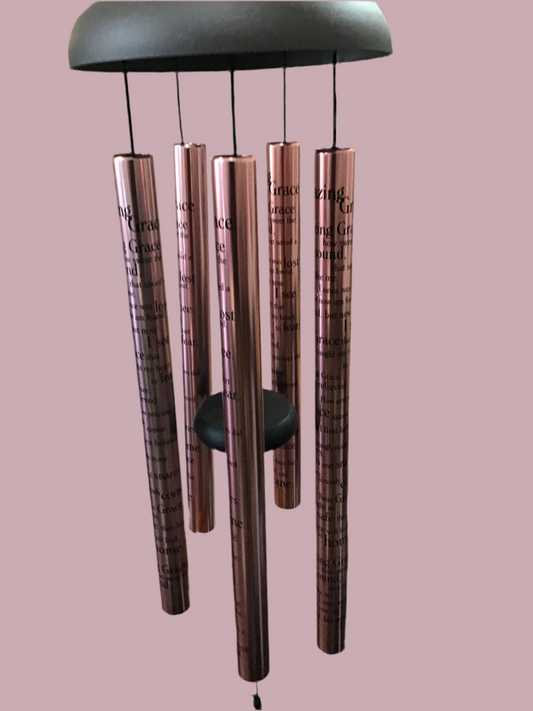 Medium 30 inch pink amazing grace windchime