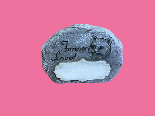 Pet memorial cat three inches tall