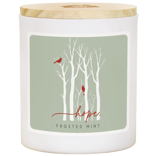 Hope Frosted Mint Candle
