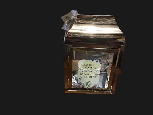 Brass lantern memorial your life gave us memories