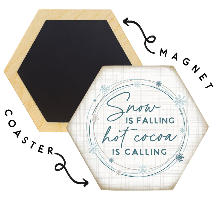 Snow Is Falling Magnet Coaster