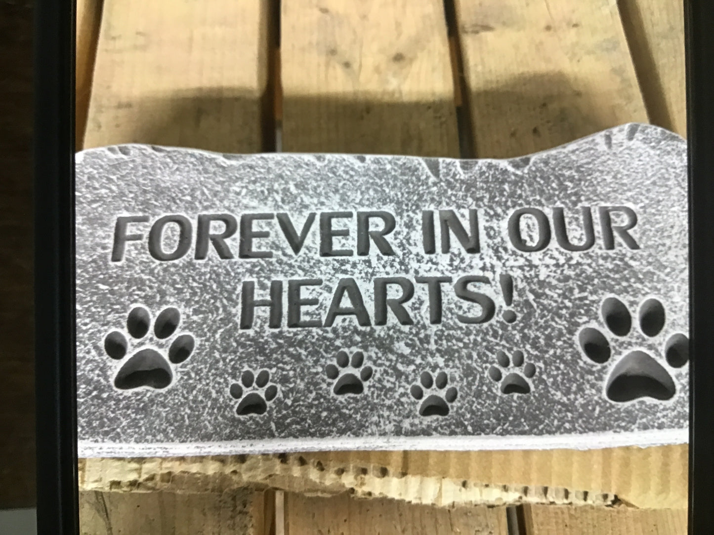 Forever in my heart with paw prints