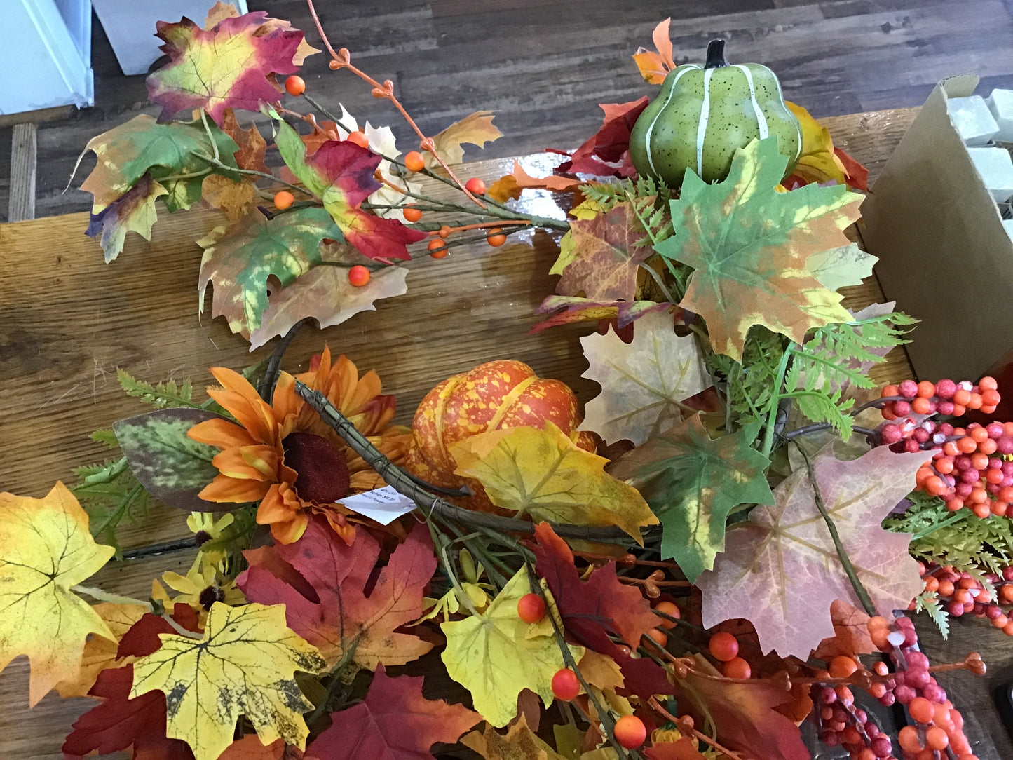 Mixed sunflower garland