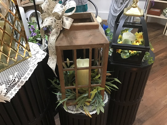 Large Wood Lantern
