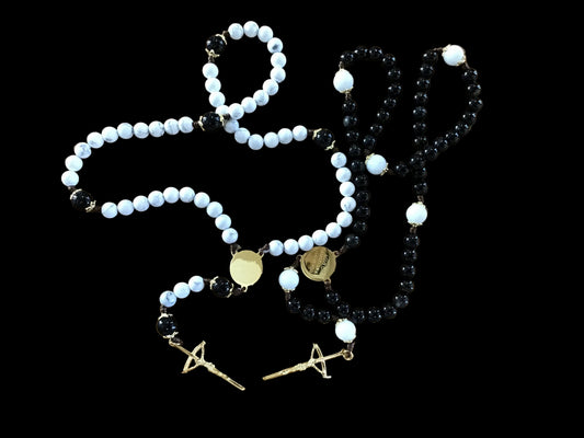 Bride and Groom Rosary Set